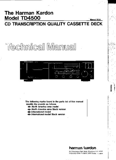 Harman Kardon TD-4500