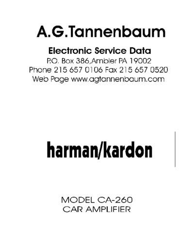 Harman Kardon CA-260