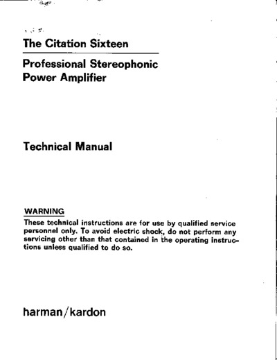 Harman Kardon Citation 16