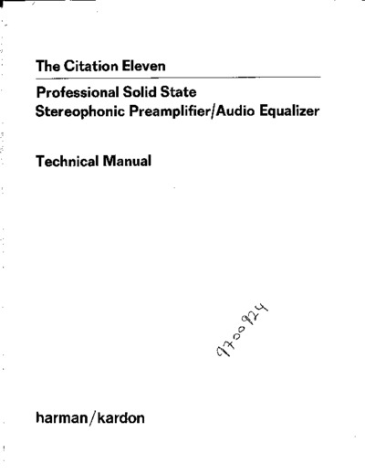 Harman Kardon Citation 11