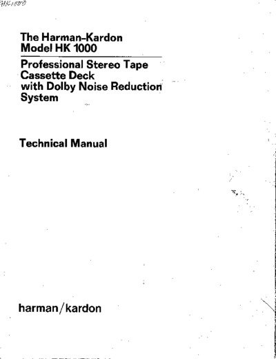 Harman Kardon HK-1000