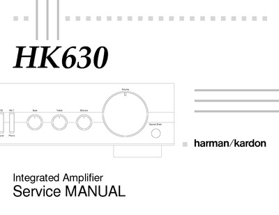 Harman Kardon HK-630 Service Manual