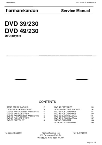 Harman Kardon DVD-39-230