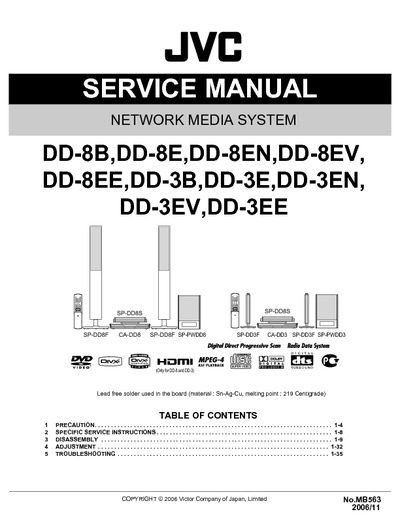JVC DD-3 Service Manual