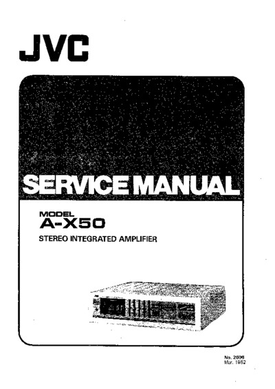 JVC A-X50 Service Manual