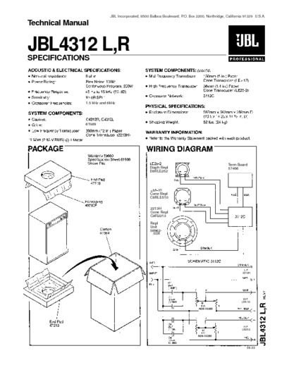 JBL 4312-L-Technical-Manual