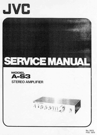 JVC AS-3 Service Manual