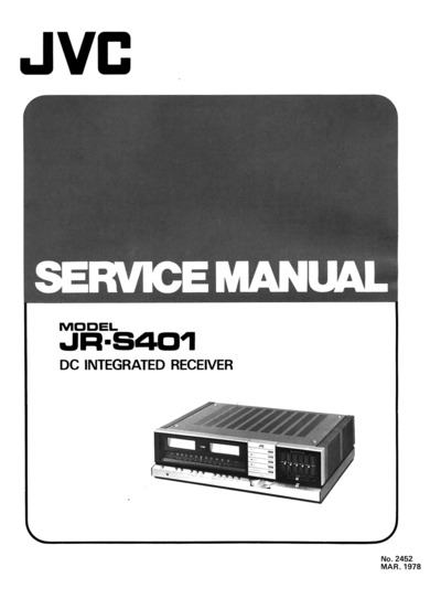 JVC JR-S401 Service Manual