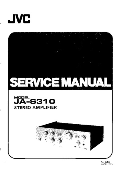 JVC JA-S310 Service Manual
