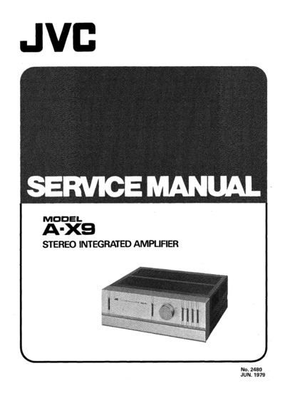 JVC A-X9 Service Manual