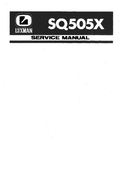 Luxman SQ-505-X