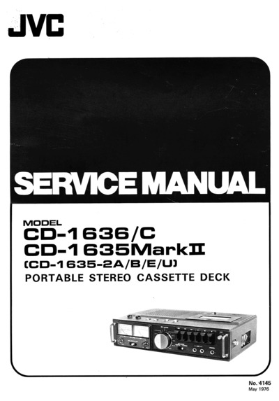JVC CD-1635 Service Manual