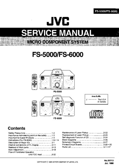 JVC FS-5000 Service Manual