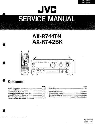 JVC AX-R742BK Service Manual