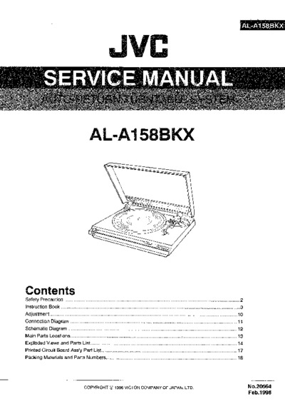 JVC AL-A158BKX Service Manual