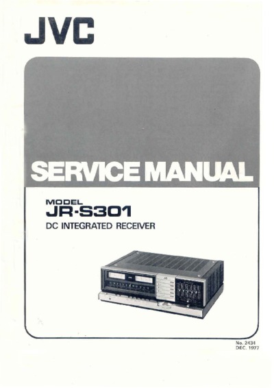 JVC JR-S301 Service Manual