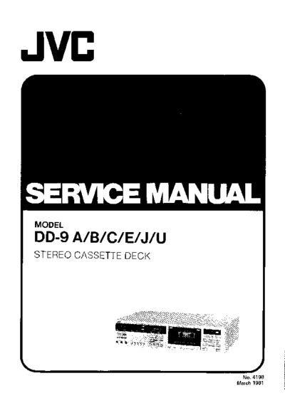 JVC DD-9 Service Manual