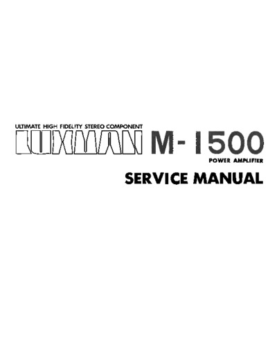 Luxman M-1500