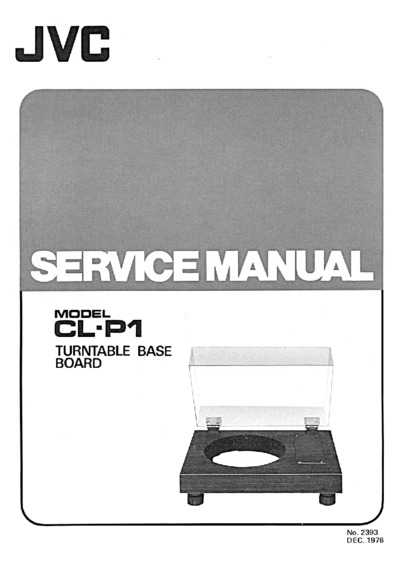 JVC CL-P1 Service Manual