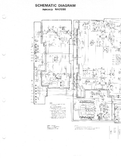 Nikko NA-2090 Repair Schematic