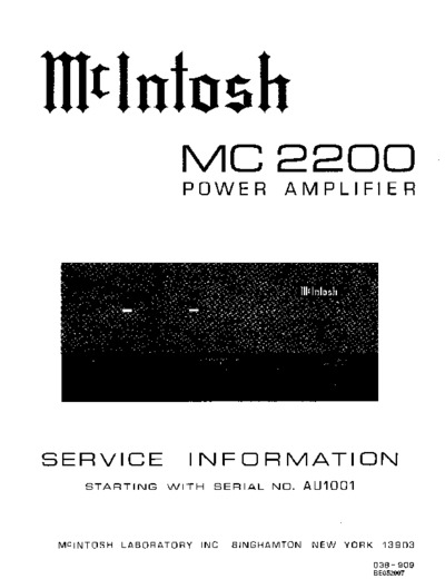 McIntosh MC-2200