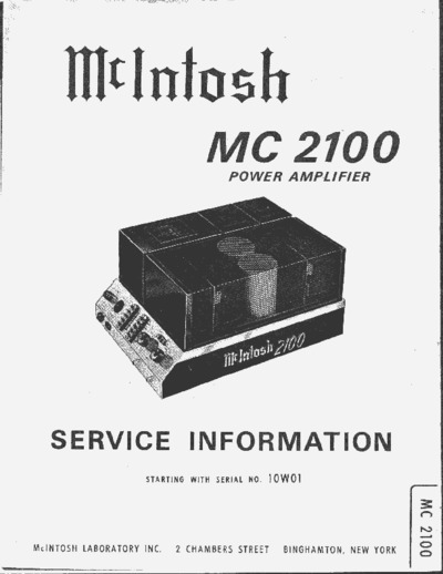 McIntosh MC-2100