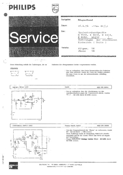 Philips N4510 Service Manual