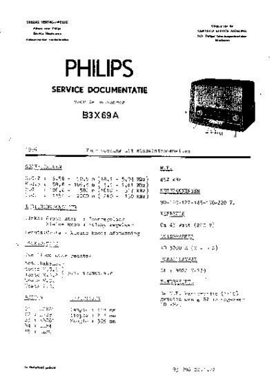 Philips B3X69A
