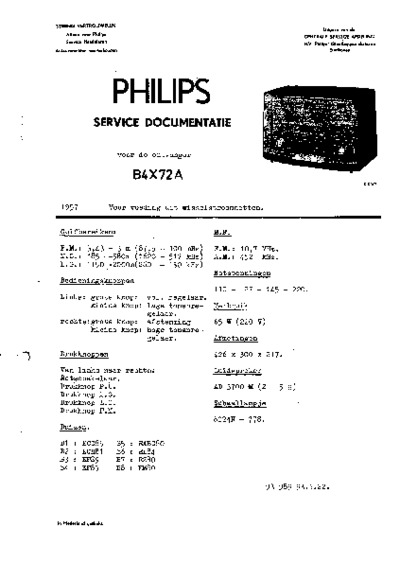 Philips B4X72A