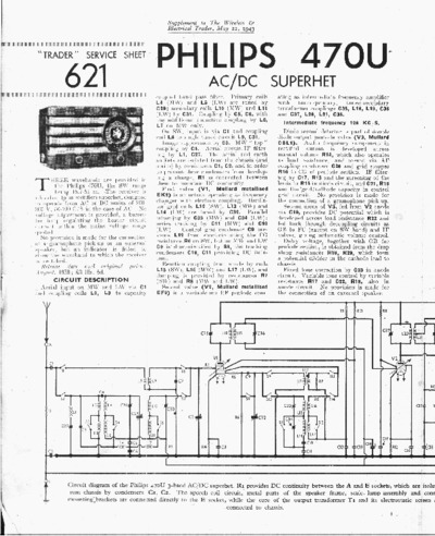 Philips 470U Service Manual