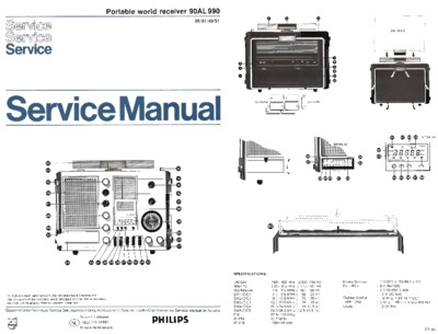 Philips 90AL990 Service Manual