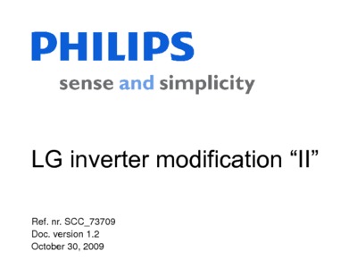 Philips Inverter Modification