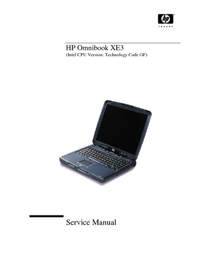 HP Omnibook XE3 Intel Service Manual