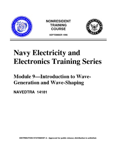 Module 9 - Introduction to Wave-Generation and Wave-Shaping