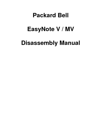 Packard Bell EASYNOTE V MV Notebook