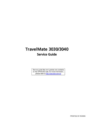 Acer Travelmate 3030 3040