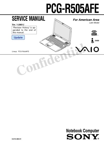 Sony PCG-R505AFE Notebook