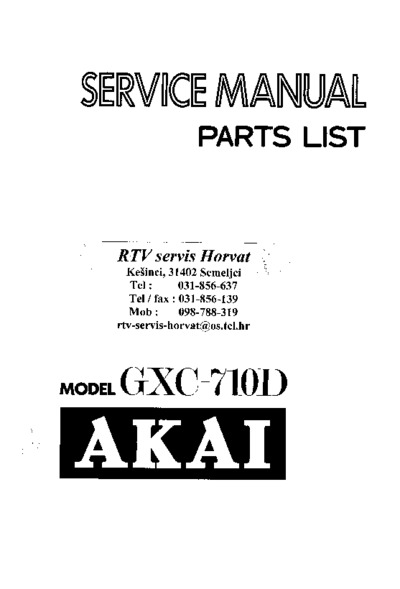 Akai GXC-710D