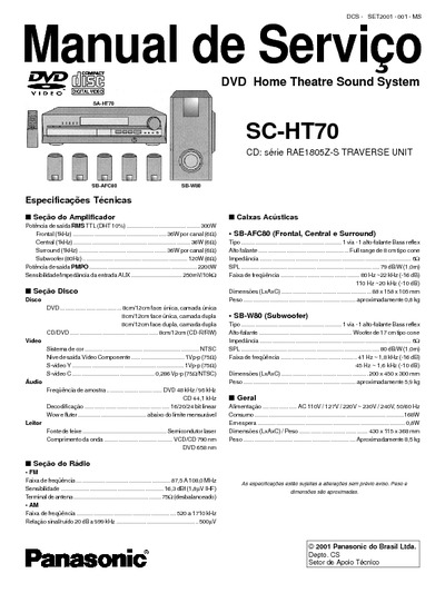 DVD Panasonic SC-HT70
