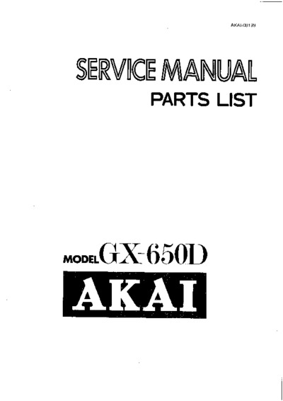 Akai GX-650D