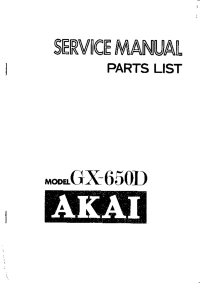 Akai GX650D