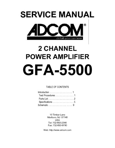 Adcom GFA5500