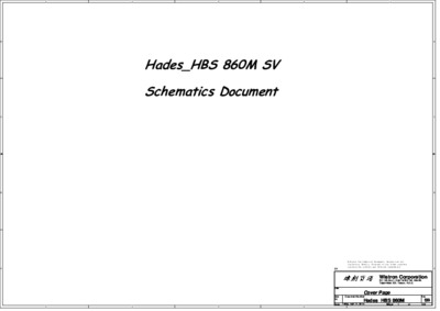 WISTRON HADES HBS 860M SV RSB SCHEMATICS