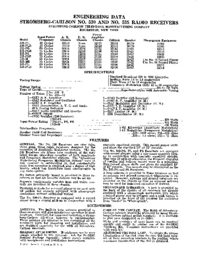 Stromberg Carlson 535 service manual