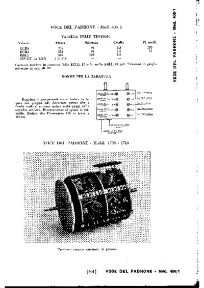 Marconi 406 note