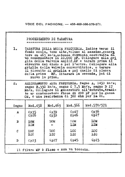 Marconi 469 alignment