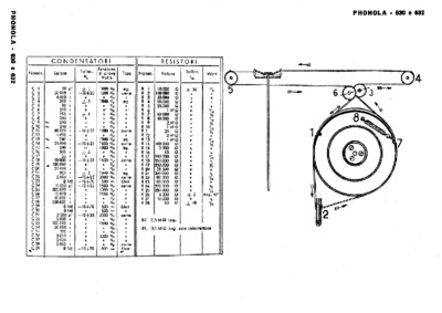 Phonola 630 632 components