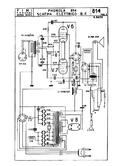 Phonola 814 LF unit