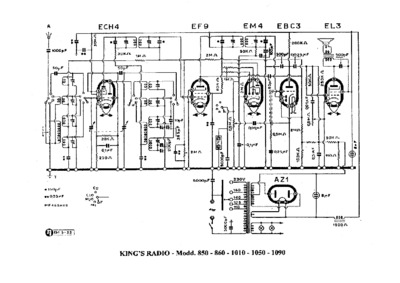 King's Radio 850 860 1010 1050 1090