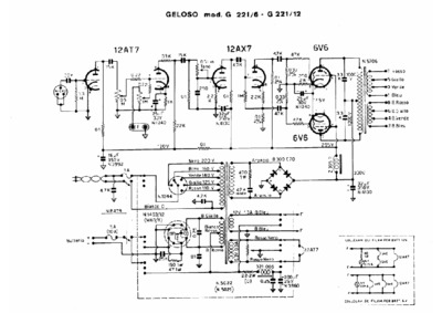 Geloso G221-6 G221-12 Amplifier